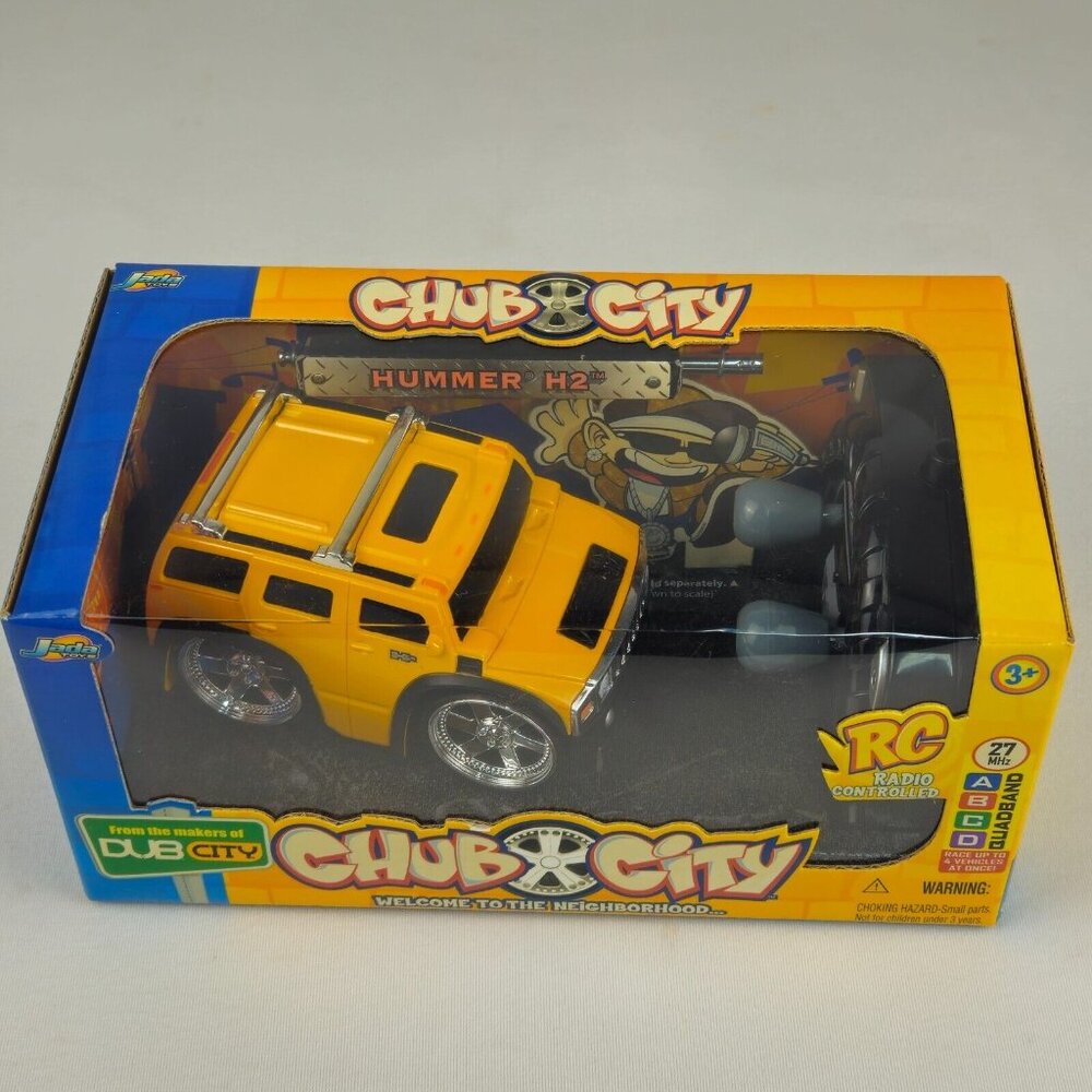 Chub City - RC Radio Control Car / Hummer H2 - Yellow by Jada Toys -90398 (K202) - Picture 2 of 11